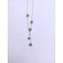 Green clover necklace