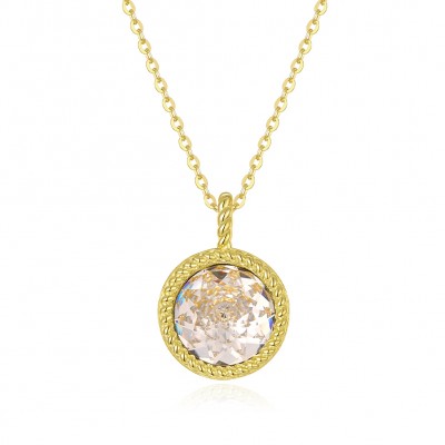 Round crystal necklace