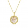 Round crystal necklace