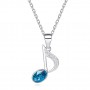 Music note necklace