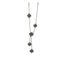 Green clover necklace