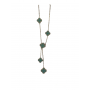 Green clover necklace