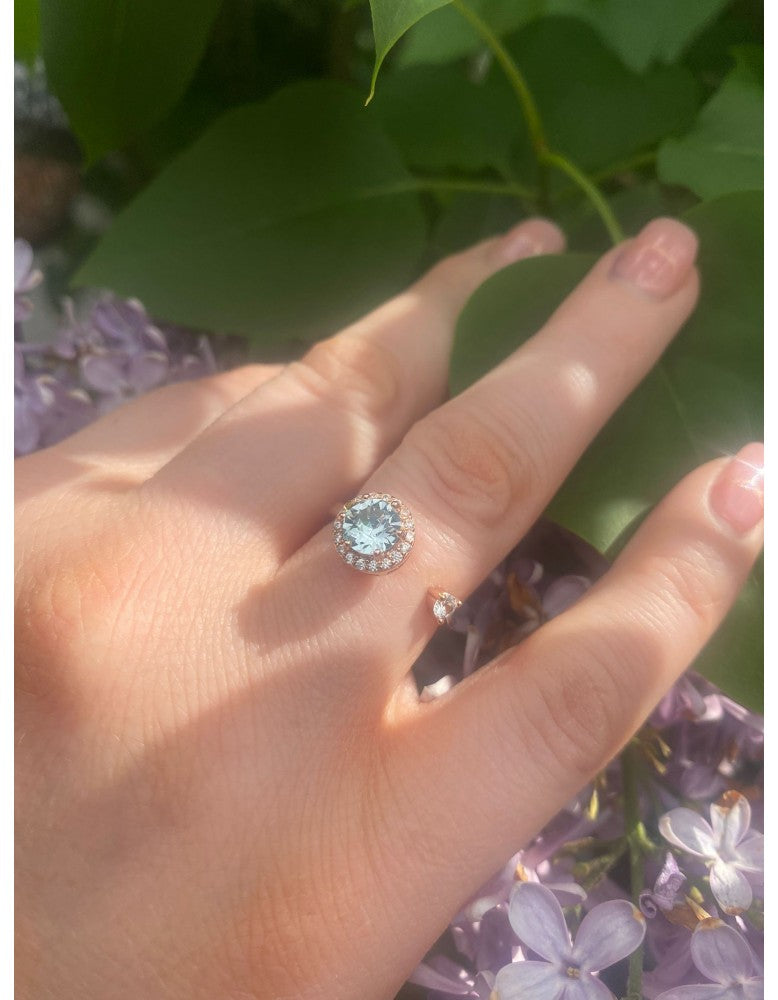 Blue fidget ring