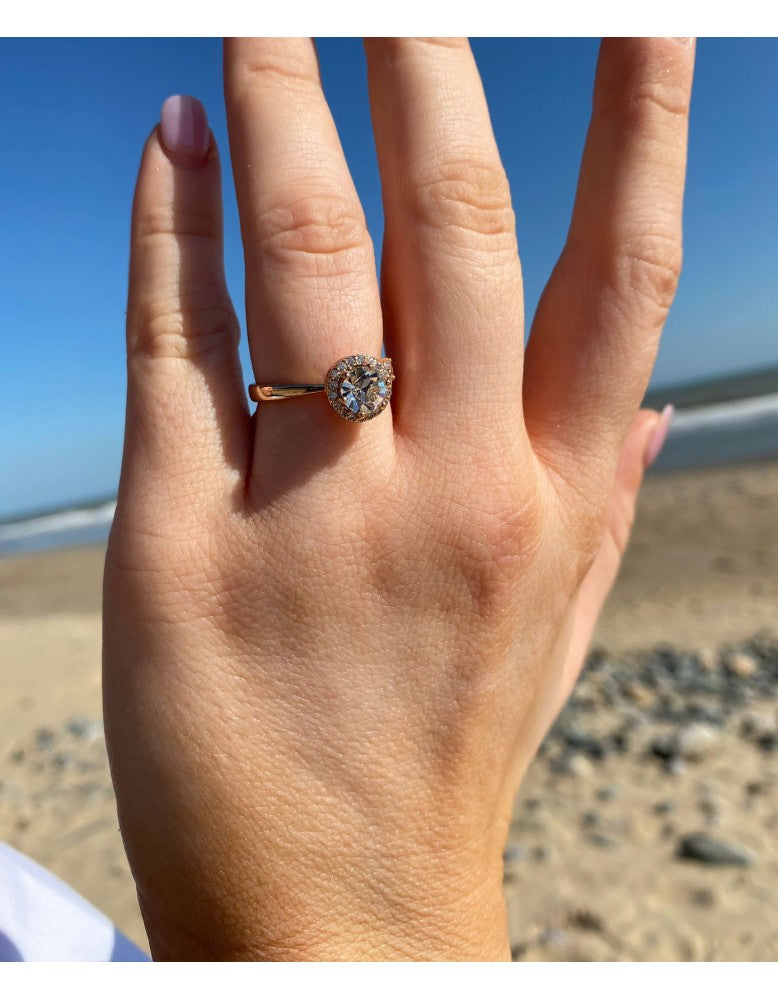 Silver fidget ring